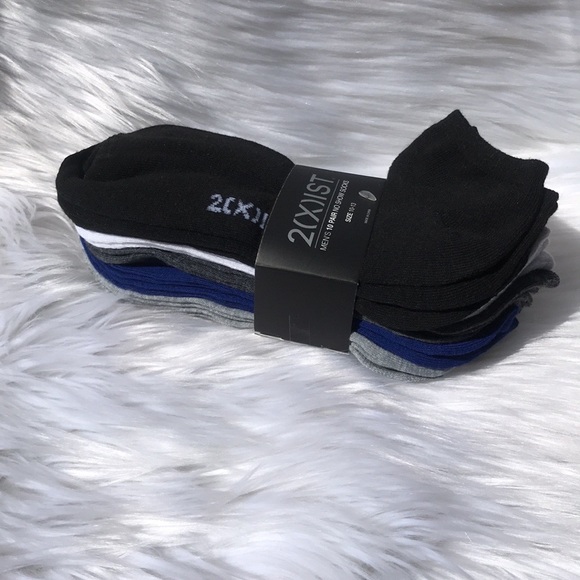 2 (X) IST MENŚ 10 PAIR NO SHOW SOCKS SIZE 10-13 - Picture 1 of 10